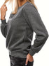 Minimalistisches Damen-Sweatshirt | Solid Basic Pullover